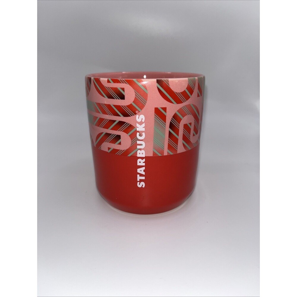 Starbucks Holiday 2020 Ceramic Travel Mug 8 oz Candy Cane Striped NO LID